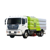 Balayeuse routière sanitaire Dongfeng Tianjin China National VI, poids lourd, grande capacité, double usage (humide/sec), avec garantie de 4 ans