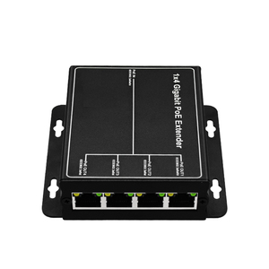 Gigabit PoE Extender <strong>Repeater</strong> 100meter 90W High Power Metal AP 802.3af/at Standard 48V 1000MBPS 4 Port IP Camera Monitor
