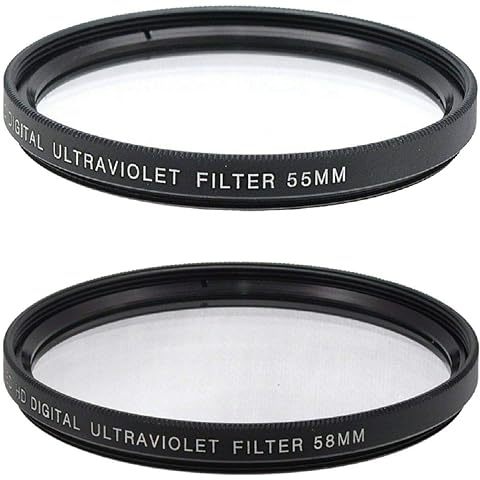 55mm UV Filter Multi-Coated Camera Lens Protector Ultra Violet Filter for Canon Nikon Sony DSLR