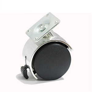 Ruedas Giratorias Planas de 2 Pulgadas con Freno, Ruedas Universales para Muebles, Gabinetes, Escritorios, Mesas de Té, Hospitales, Escuelas, Salas de Estar - Product Image 1