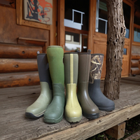 Chaussures de randonnée personnalisées avec logo, bottes en caoutchouc d'extérieur, anti-serpents, thermiques, imperméables, en néoprène, pour la chasse, hauteur genou, hiver et automne