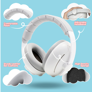 Bé bảo vệ thính giác earmuffs trẻ mới biết đi tiếng ồn hủy bỏ tai nghe ngủ bịt tai giảm tiếng ồn an toàn bảo vệ thính giác - Product Image 4