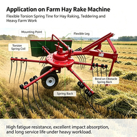 Aubes de rotativeuse à double ressort hélicoïdal pour ensilage, Fabricant, Fournisseur, OEM, Vente en gros, Personnalisé, Chine