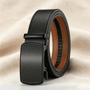 Anti-Scratch Matte <b>Black</b> Slide Belt Buckle, Durable Zinc Alloy Automatic Buckle for Men Daily Belts, Rustproof Waist <b>Har</b> - Product Image 2
