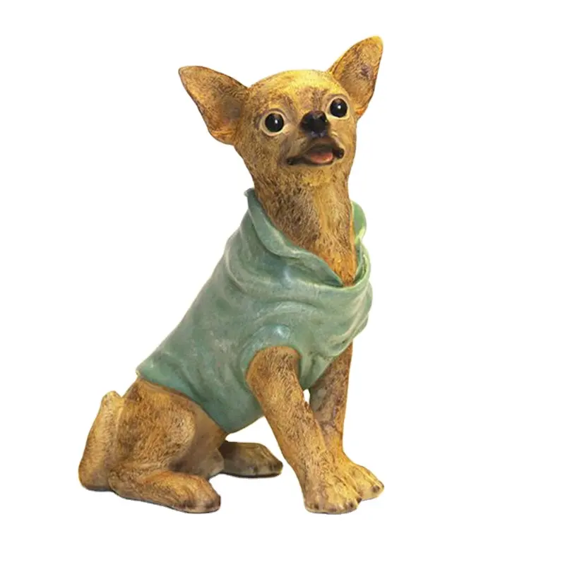 Cane personalizzati statuetta in resina chihuahua statua decor