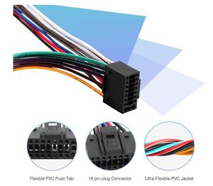 สายไฟ <span class=keywords><strong>RDBS</strong></span> 16 พิน สำหรับวิทยุสเตอริโอ Kenwood ชุดสายไฟรถยนต์สำหรับเปลี่ยนอะไหล่ - Product Image 5