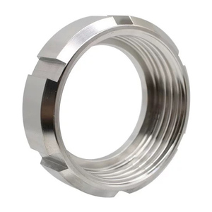 4/6スロットラウンドナットODM/OEM六角形ナット304/316Lステンレス鋼SMS DIN IDF RJT 3A生理用パイプ継手ユニオン食品グレード - Product Image 6