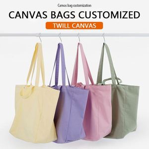 Bolsa de Compras de Lona de Algodón Reutilizable Ecológica de Diseño con Logotipo Personalizado Impreso - Product Image 6