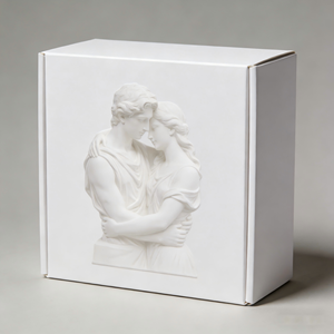 Статуэтка влюблённых из смолы ручной работы, ручной росписи, любого размера и цвета, с индивидуальным дизайном упаковки, для домашнего декора (OEM/ODM) - Product Image 3