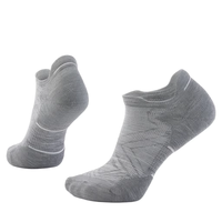 Chaussettes basses pour femmes, avec coussinets ciblés, fabriquées en Italie, en tricot gris clair-blanc, taille moyenne