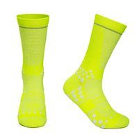 Chaussettes de sport personnalisées en coton respirant, à séchage rapide, écologiques, unisexes, pour le tennis, la course à pied, avec logo, compression, vente en gros