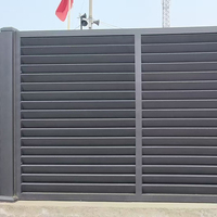 Portail coulissant rétractable extérieur en aluminium moderne avec ouverture automatique – Nouveauté en promotion