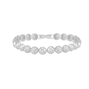 Bracelet tennis délicat pour femme en argent sterling 925 avec 3 mm - Product Image 4