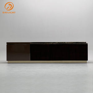 Muebles para el hogar personalizados, juego de sala de estar, muebles de <span class=keywords><strong>TV</strong></span> de diseño de lujo, muebles de mármol, soporte de <span class=keywords><strong>TV</strong></span> moderno y mesa con cajón - Product Image 3