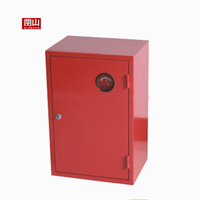 Armoire d'extincteur rouge boîte en plastique armoire à enrouleur de tuyau à double porte avec extincteur