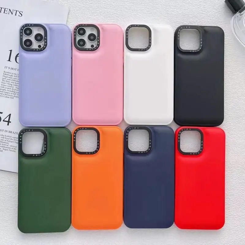 Cheap Mobile Phone Cases For Iphone 14 Pro Max Small Fashion Phone Case Apple 13 Solid Color Simple Protective Case