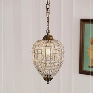 <span class=keywords><strong>Lampadario</strong></span> in Cristallo a Forma di <span class=keywords><strong>Mongolfiera</strong></span> Retrò per Ristorante, Camera da Letto, Hotel o Casa Vacanze, Design Francese Lungo e Semplice - Product Image 4