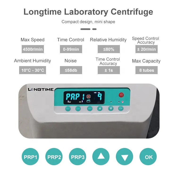 Laboratory medical universal low speed mini centrifugal machine prp Instruments Clinic