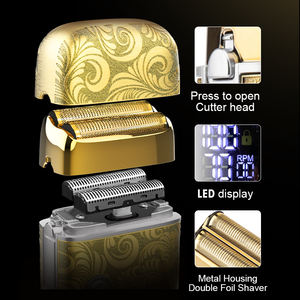 Resuxi-<span class=keywords><strong>Rasoir</strong></span> électrique <span class=keywords><strong>professionnel</strong></span> pour homme, <span class=keywords><strong>rasoir</strong></span> <span class=keywords><strong>professionnel</strong></span> à double feuille, lavable, 961 - Product Image 4