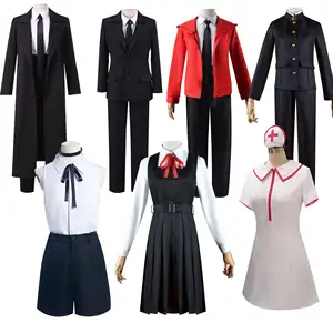 Kettingzaag Man Drie Eagle Facing Machima Pava Jt Kuan Wen Vrouwelijke Nurses' Uniform Anime Cosplay Kostuums Jas