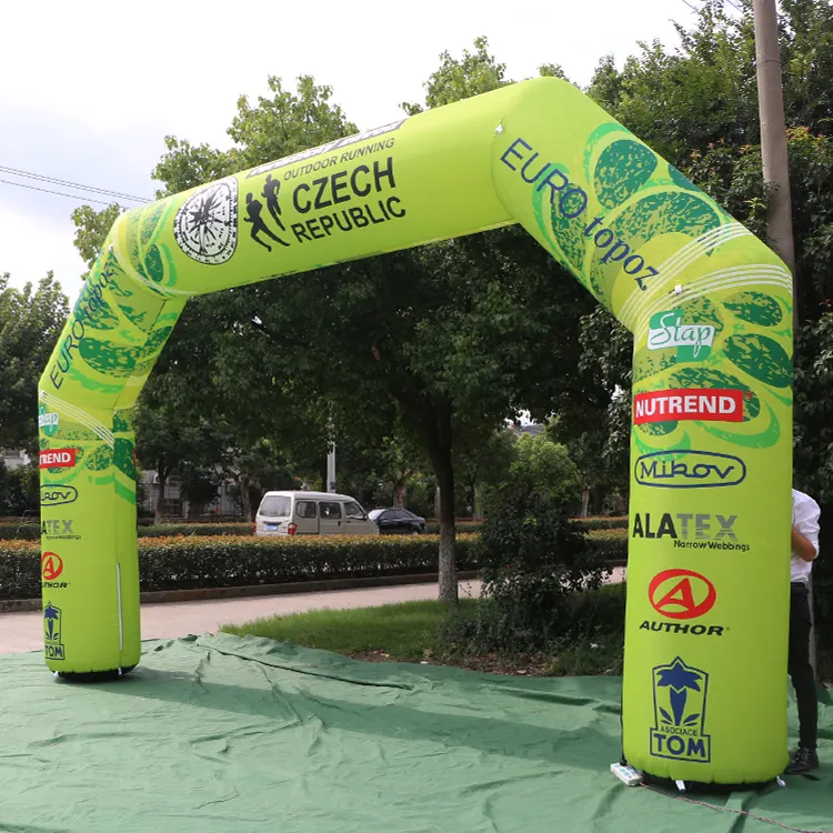 Arco di pubblicità esterna personalizzato gonfiabile per arco di nozze personalizzato evento di grande apertura