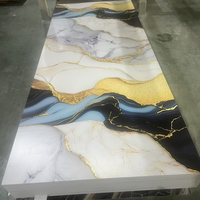 Panneau mural en PVC UV insonorisé, anti-rayures, haute brillance, neuf, pour une esthétique unique de la maison et de l'hôtel