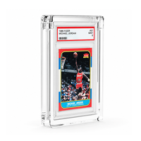 Kotak Display Kartu Akrilik Transparan dengan Magnet untuk Kartu Trading, Penyimpanan Kartu Olahraga PS a BGS Slabs, Pelindung Kartu Grosir
