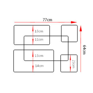 Espositore Decorativo in Legno per Casa, Portabottiglie da Parete, Mensola Murale - Product Image 6