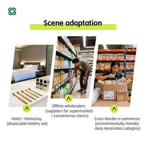 Manufacturer Personal Care Soft Natural ECO Bamboo Disposable Biodegradable Bamboo Hotel <strong>Toothbrush</strong> - Product Image 6