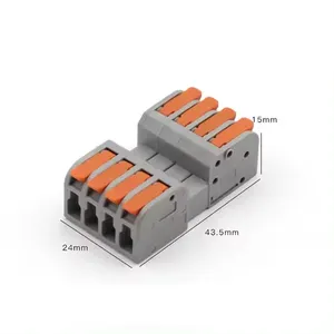 Palanca eléctrica tuerca de cableado compacto rápido 2 3 4 5 6 8 10 polos enchufe de cableado conectores rápidos a tope conectores de cable de empuje