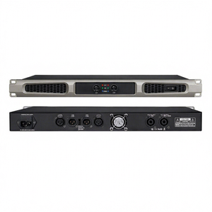 เพาเวอร์แอมป์ดิจิตอล AM26 2 แชนแนล 2*600W ระดับมืออาชีพ 1U คลาส D สำหรับงานเสียงโปร 4 โอห์ม ตัวเครื่องโลหะ สำหรับใช้งานกลางแจ้ง - Product Image 1