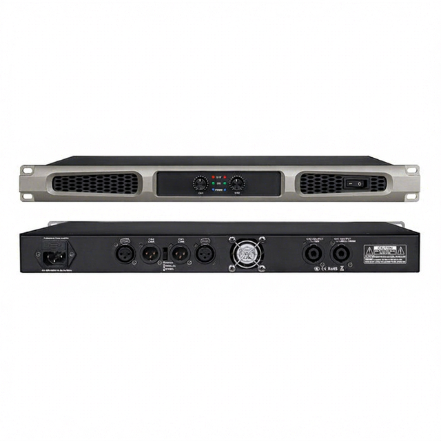 AM26 2 Channel 2*600W Professional Digital Power Amplifier 1U Class D Pro Audio 4 Ohm Metal Outdoor