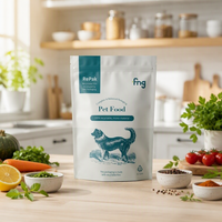 YOUYI Sachet refermable à fermeture éclair pour friandises pour chiens, avec fenêtre transparente, logo personnalisé, qualité alimentaire supérieure pour l'emballage, usine OEM
