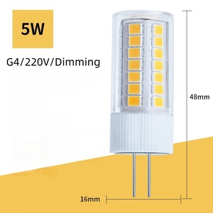 Ampoule LED Corn <span class=keywords><strong>G4</strong></span> G9 E14 3W 5W <span class=keywords><strong>7W</strong></span> Dimmable 220V en Céramique pour Suspension Domestique, Lumière à 360 Degrés, Haute Luminosité, Diode SMD 2835, OEM - Product Image 6