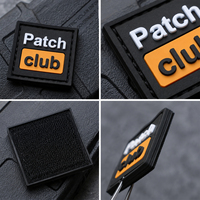 Parche de PVC Personalizado con Logotipo, Duradero, Impermeable, con Relieve 3D, para Uniformes, Venta al por Mayor, para Ropa, Bolsas y Gorras