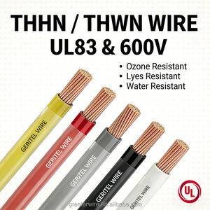 สายไฟ600V สำหรับโรงงาน UL ที่ระบุไว้ใน UL พร้อมด้วย14 12 10 AWG ตัวนำทองแดงที่ติดอยู่ฉนวนพีวีซีสำหรับใช้ในการทำความร้อน - Product Image 1