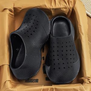 <b>Clogs</b> EVA Thick Sole Slippers Non-Slip Breathable Hole Shoes 3D Print Casual Garden Beach Sandals Anti-Odor Summer Winter - Product Image 4