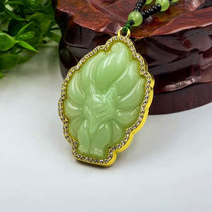 SC Atacado Moda De Vidro Frisado Declaração Colar Animal Colar Trendy Multicolor Diamante Nove-Cauda <span class=keywords><strong>Fox</strong></span> Pingente Colar - Product Image 6