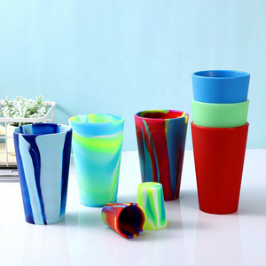 Gobelet en silicone de qualité alimentaire personnalisé, résistant à la chaleur, gobelet à eau en silicone incassable, verres à vin, gobelet isotherme - Product Image 4