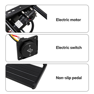 Escalón Eléctrico Manual Combinado HOMFUL para RV, Escalón de Entrada Antideslizante de Aleación de Aluminio Anodizado de 12V para Autocaravanas y Remolques de Viaje - Product Image 5