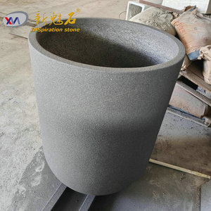 Nuevos Materiales de Construcción de Piedra, Macetas Redondas de Hormigón Prefabricado para Villas y Jardines, Maceteros GRC - Product Image 4