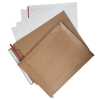 Enveloppe en papier kraft personnalisée recyclable, sac d'expédition A4, enveloppe extensible pour documents