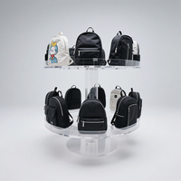Grand support acrylique transparent pour sac à main en acrylique pour étagères décoratives à gâteaux vitrine de chaussures au détail