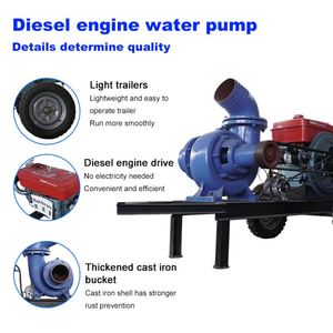 Pompe à eau horizontale à moteur diesel à grand débit, 12 pouces, 26 pouces, à flux mixte, pour l'irrigation et l'agriculture - Product Image 3