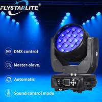 Mac Aura 19x15W RGBW 4 en 1 LED Cabeza móvil Disco Stage Light Wash Club Light para escenarios Actuaciones y aplicaciones de jardín