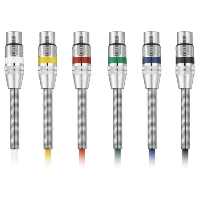 New Customized Microphone Cannon Cable Color Big Three Core Audio Microphone Audio Balance Cable Plug Cable PVC