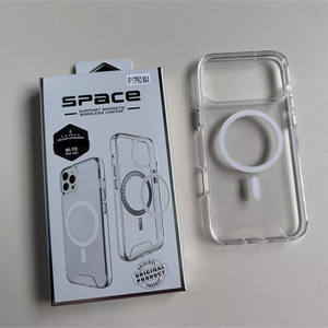 Funda protectora para móvil anticaída galvanizada magnética de espacio de acrílico transparente para <span class=keywords><strong>Iphone</strong></span> <span class=keywords><strong>iPhone</strong></span> 17 Air Pro Max - Product Image 5