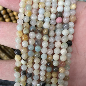 Cuentas minimalistas de piedra natural, cuentas de 8mm con patrón de cebra, color turquesa africana, tamaño personalizable, venta al por mayor - Product Image 1