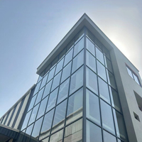 Panel Dinding Tirai Aluminium Bangunan Proyek Komersial NUOXIN, Kaca Dekoratif, Kaca Pengaman, Kaca Laminasi Temper, Dinding Tirai Kaca