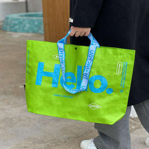 Recycle <b>Transparent</b> Polypropylene Outdoor Travel PP Woven <b>Bag</b> Laminated Shopping Woven <b>Bag</b> Storage <b>Bag</b> with Zipper - Product Image 3